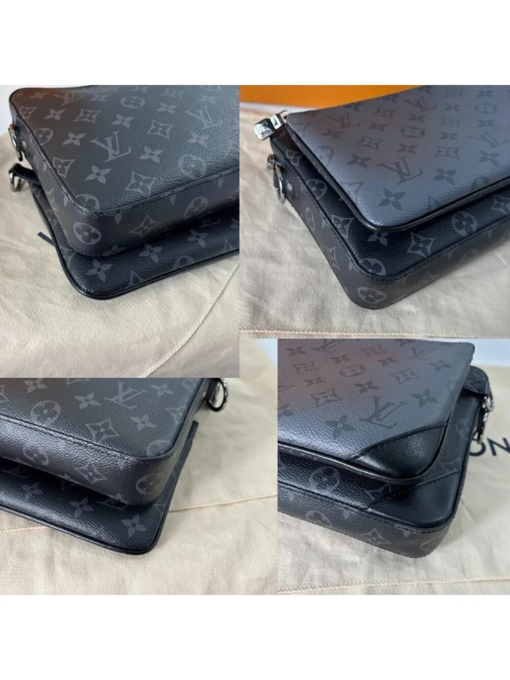 Louis Vuitton Trio Monogram Eclipse Shoulder Bag